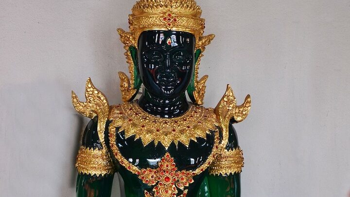 Carved jade buddha